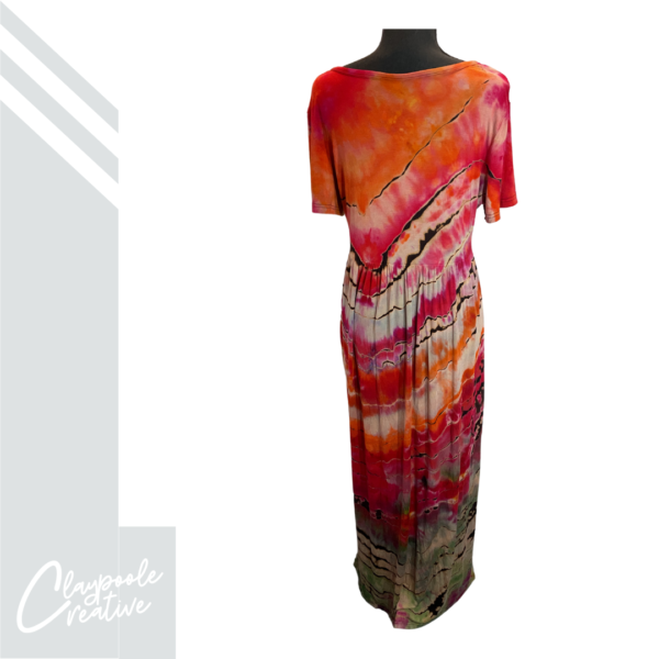 Claypoole Original Reverse-Dye  Short Sleeve Dress with Hidden Pockets (Creator Favorite) - Image 2